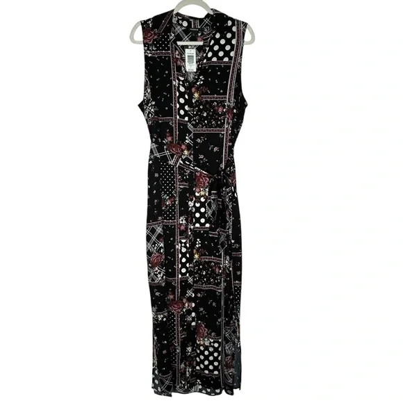 Torrid Patchwork Floral Challis Maxi Shirt Dress NWT - Picture 4 of 16